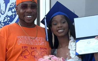 Avery West celebrates his daughter’s high school graduation